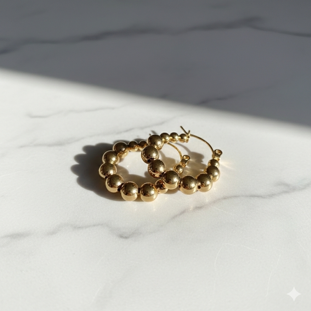 Elegant Gold Hoop Earrings
